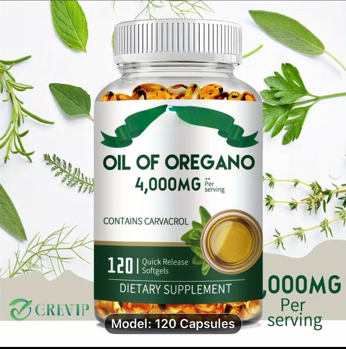 Oil of oregano with carvacrol