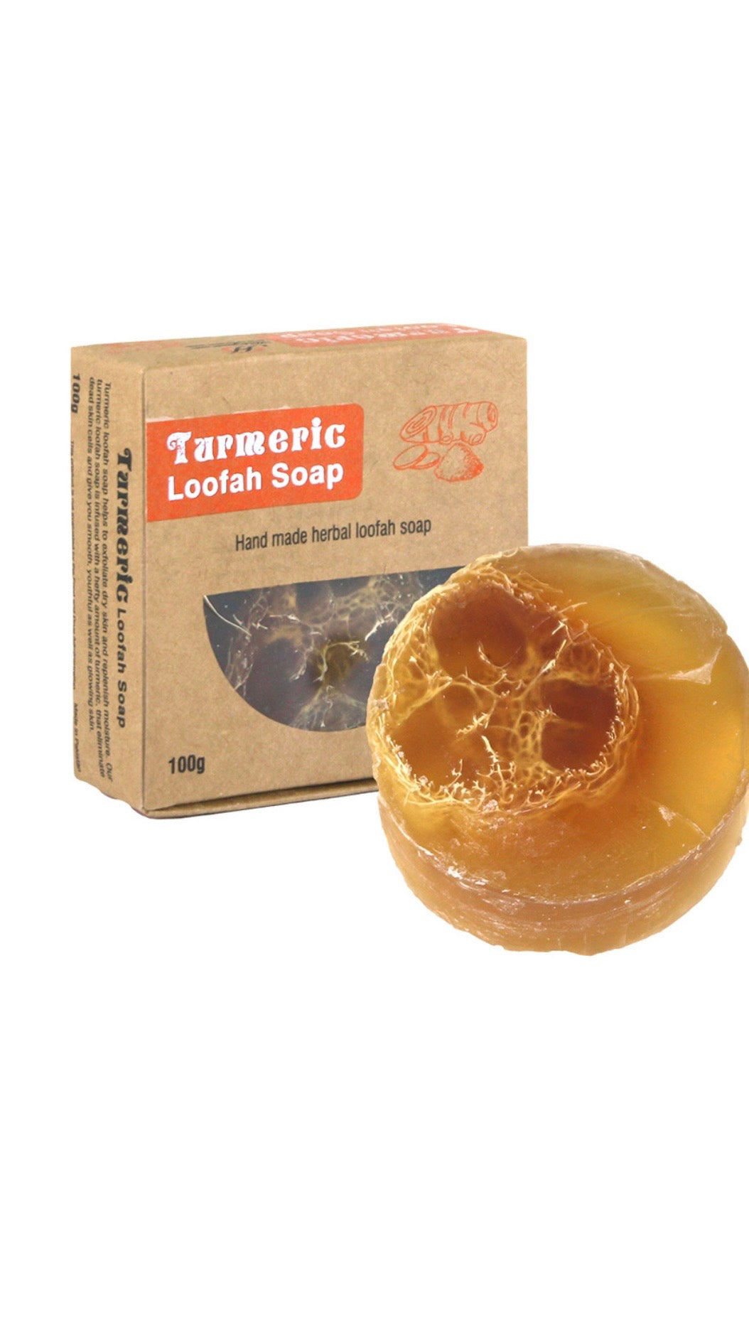 Tumeric loofah soap