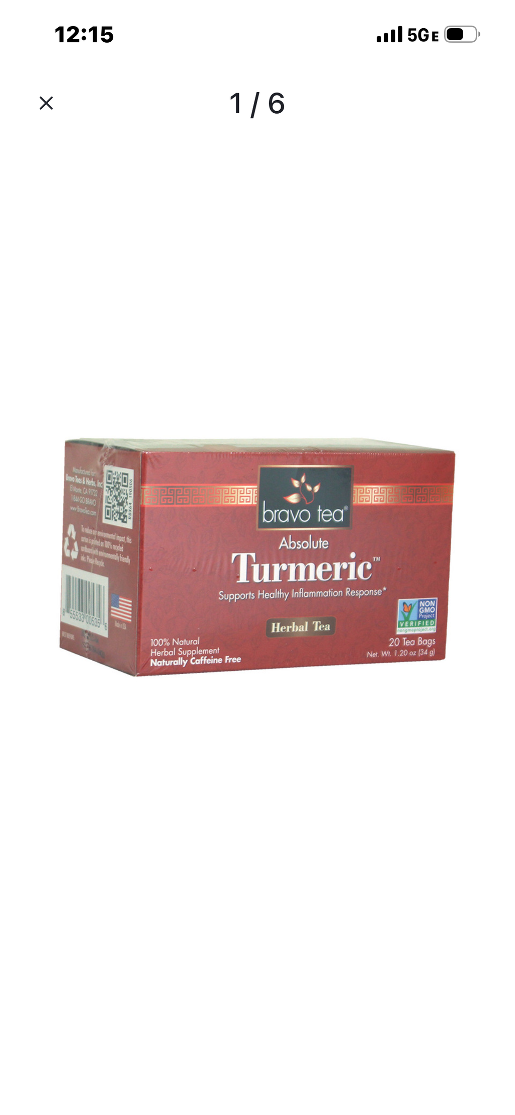 Tumeric herbal tea